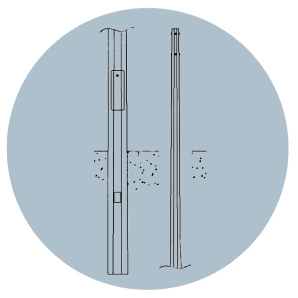 Опора освещения ОГК-10-4(1)