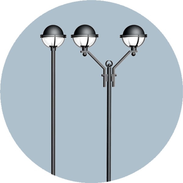 Декоративная опора освещения "Бол"- 2 - 4,1