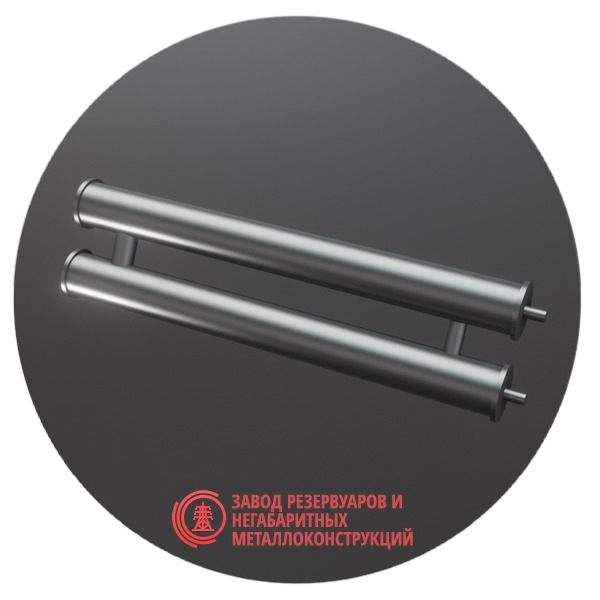 Регистры отопления двухрядные РСП-2x76x2.5-4000 мм