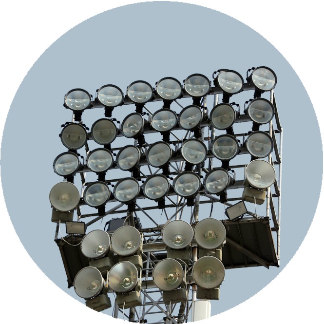 Мачты освещения со стационарной короной ВМОН-30