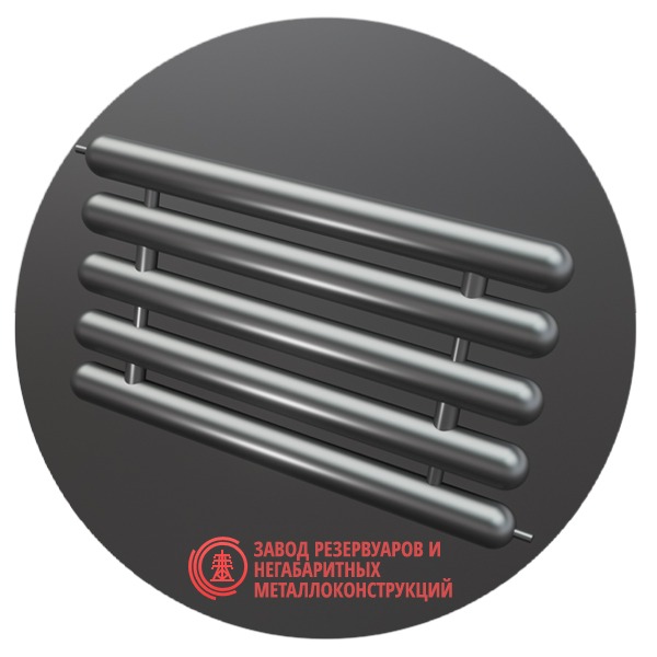 Регистры отопления пятирядные РСЭ-5x48x2.0-4000 мм