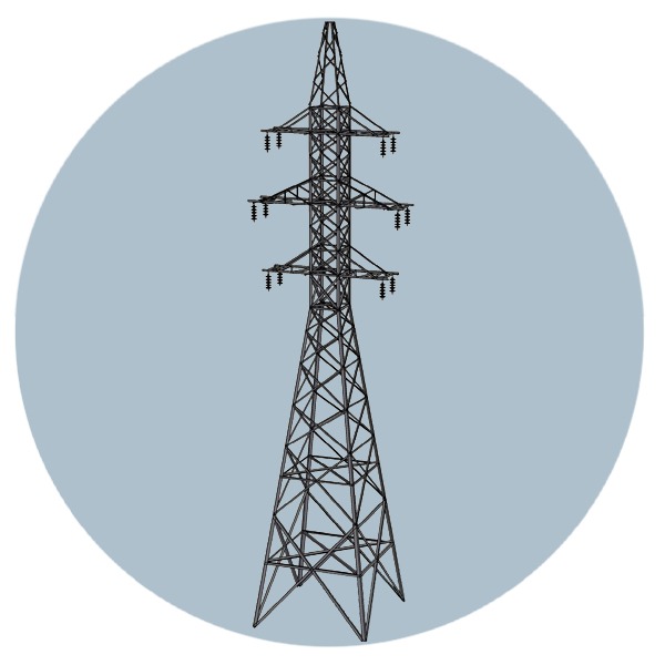 Унифицированная анкерно-угловая опора 1У110-1+5