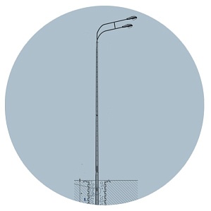 Опора освещения НФК-10,0-02-ц